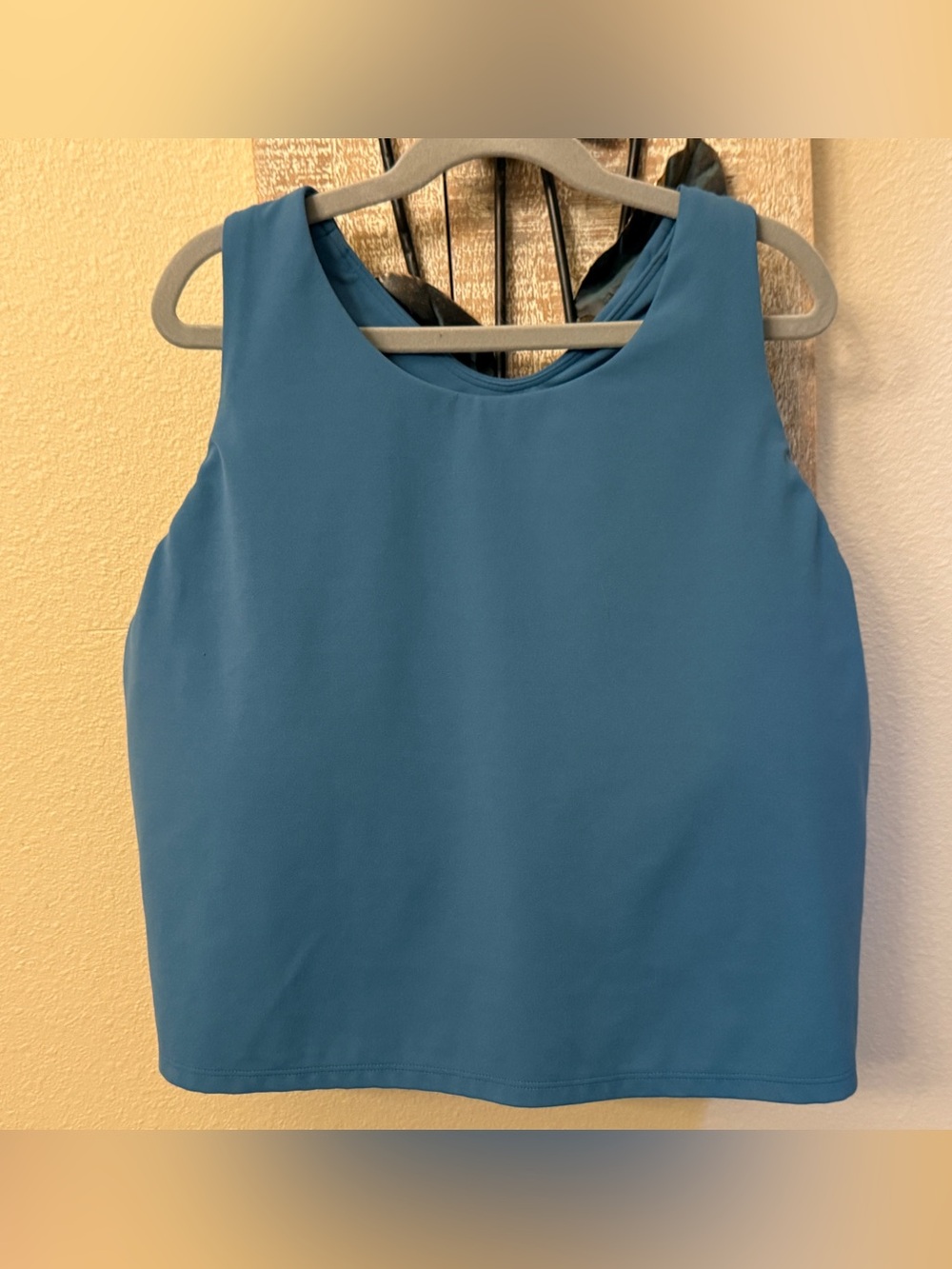 Athleta Teal Blue Conscious Crop Bra Top D - DD Cup Sizes
